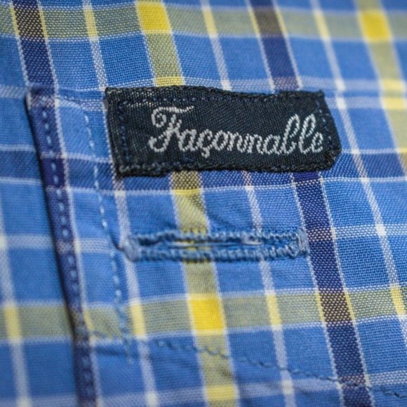 Façonnable Medium Casual Button-Up S/S Shirt - Picture 7 of 8